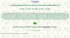 Desktop Screenshot of fums.de